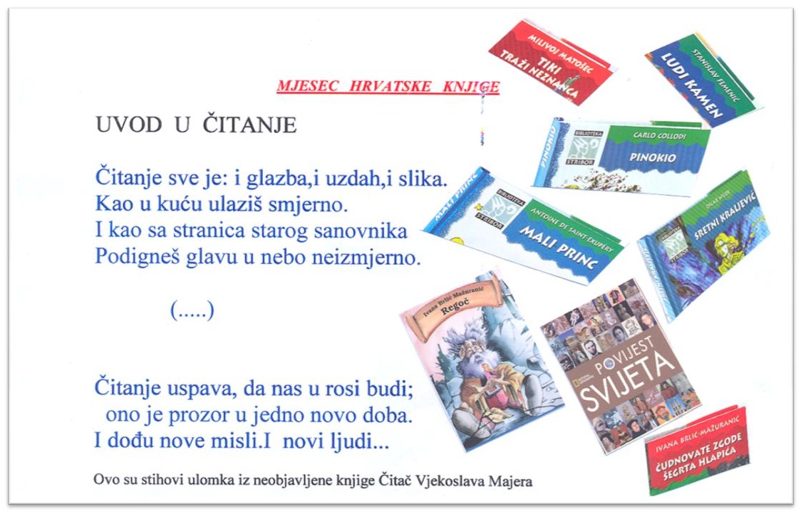 Plakat - Mjesec hrvatske knjige