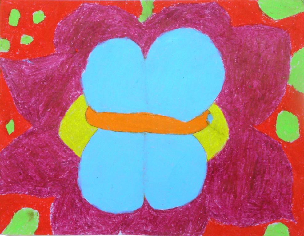 Leptir na cvijetu - Laura B., 5.b
