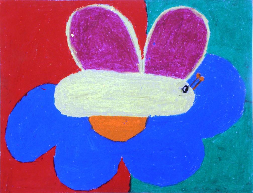 Leptir na cvijetu - Sara V., 5.b