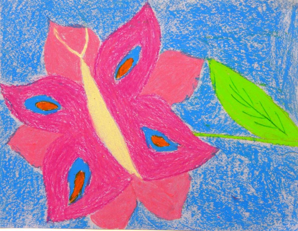 Leptir na cvijetu - Adelina H., 6.b