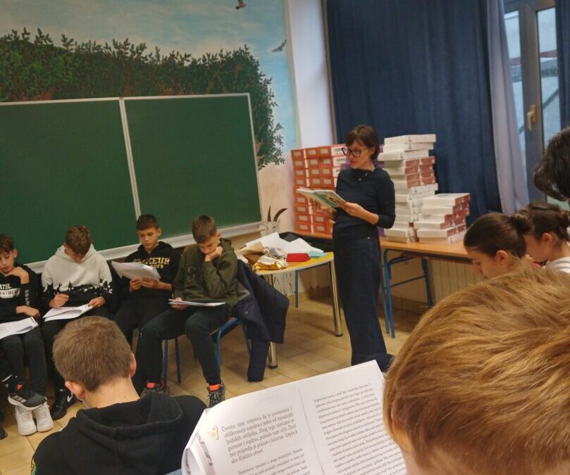 Radionica biblioterapije za učenike 8.a razreda