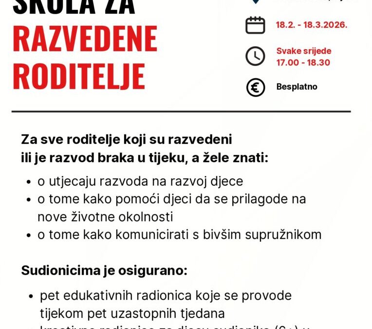 Škola za razvedene roditelje – ciklus radionica