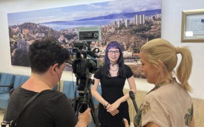 Učenica generacije NIKOLINA JOSIPA NIKOLUAS na prijmu kod gradonačelnice Rijeke